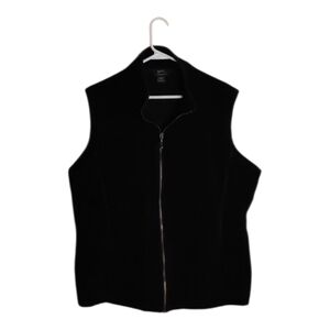 Woolrich Black Vest Women's Corduroy Zip Up 2XL